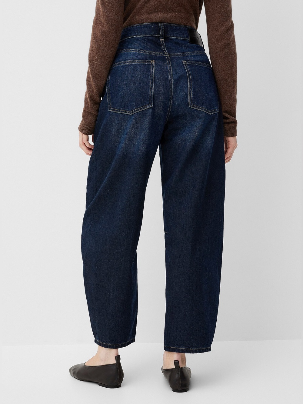 DL1961 Miro Battle Relaxed Straight Dark Blue Jeans - Picture 3 of 10
